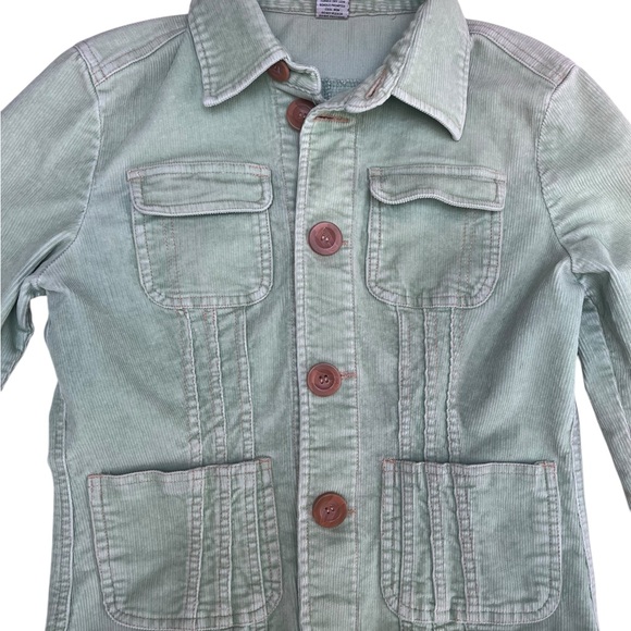 Tulle Anthropologie Green Cordoroy Jacket , Mod Buttons - Picture 6 of 8